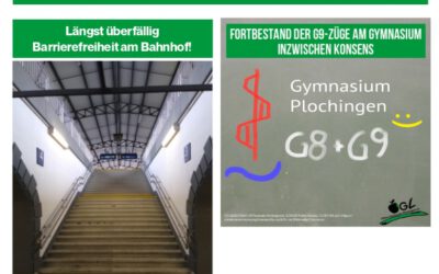 Update G8 und Barrierefreier Bahnhof