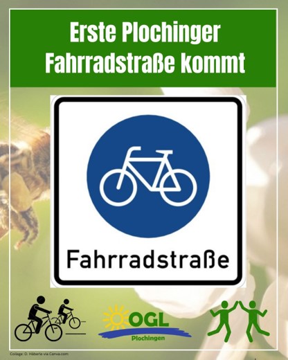 Erste Plochinger Fahrradstraße kommt – aber neue Radwegverbindung über Hindenburgstraße zur Schorndorfer Straße wird verschoben