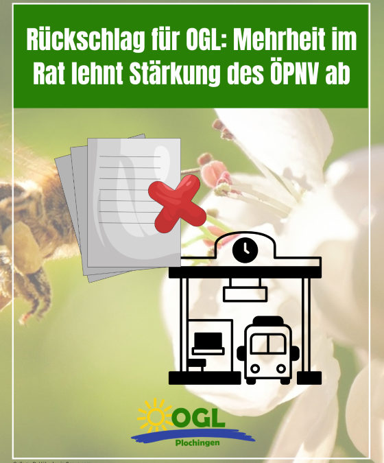 Rückschlag für OGL: Mehrheit im Rat lehnt Stärkung des ÖPNV ab