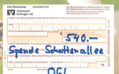 Schattenalle realisiert