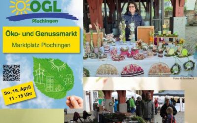 Lebhafter Marktplatz am Sonntag